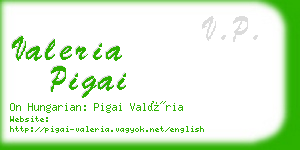 valeria pigai business card